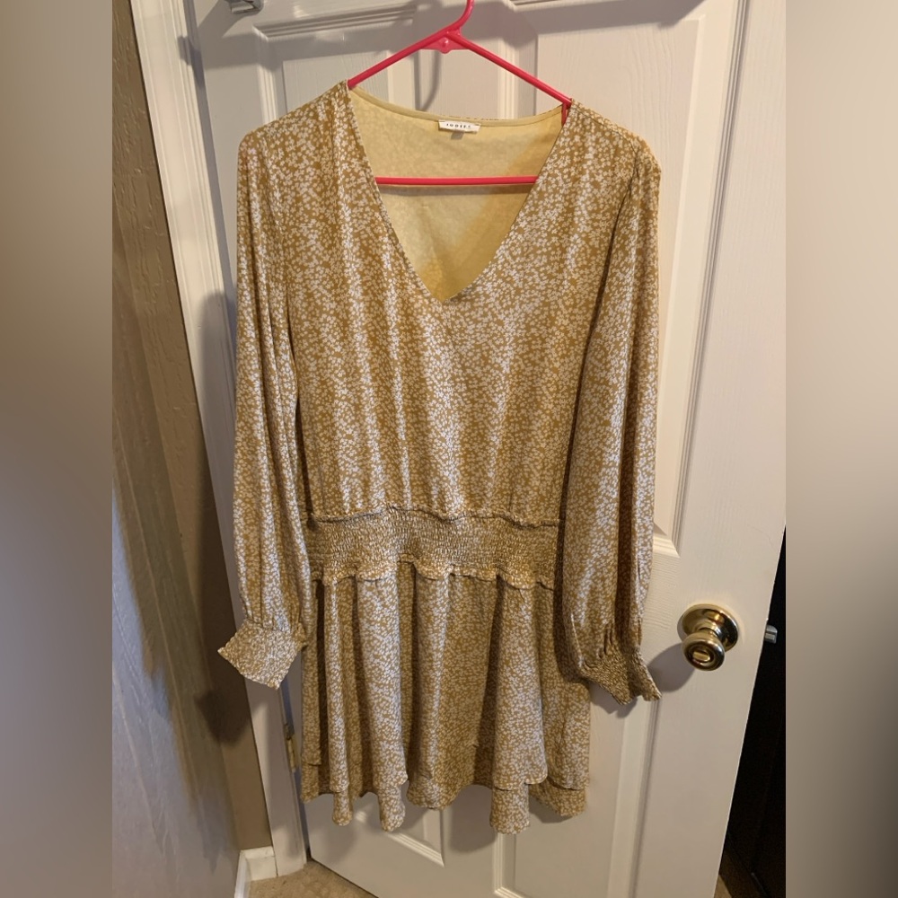JODIFL Floral Gold Dress